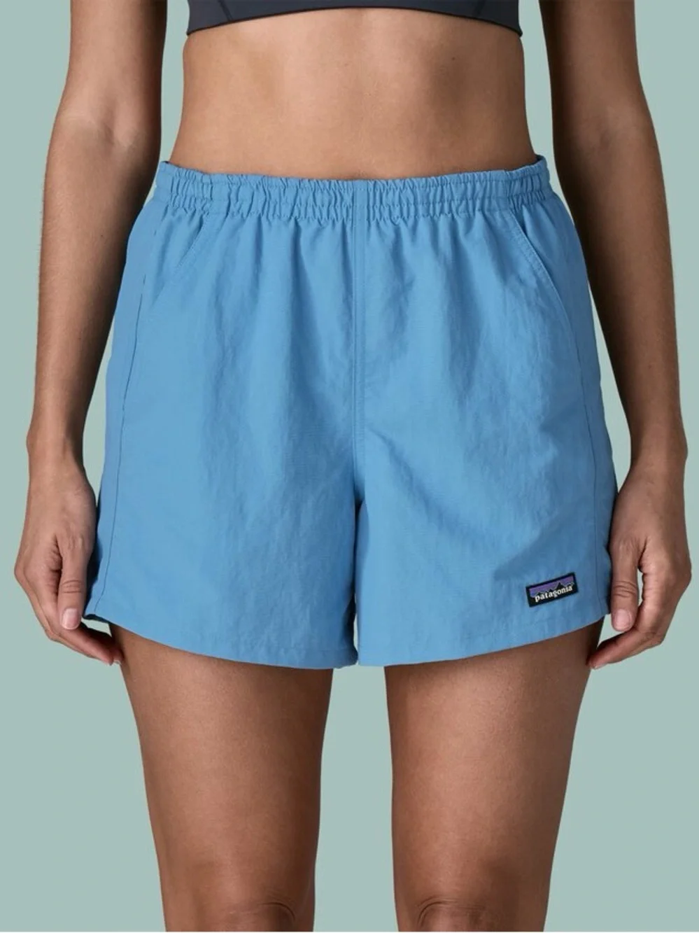 Patagonia Baggies Shorts XS Light Blue Mesh Lined Drawstring Swim Shorts - Picture 1 of 4